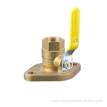 Brass rotating flanged ball valve